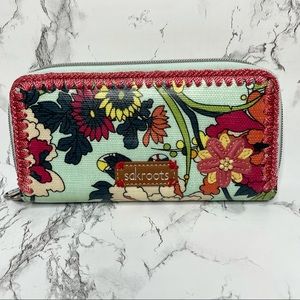 Sakroots | Peace Floral Zip Around Wallet Like New